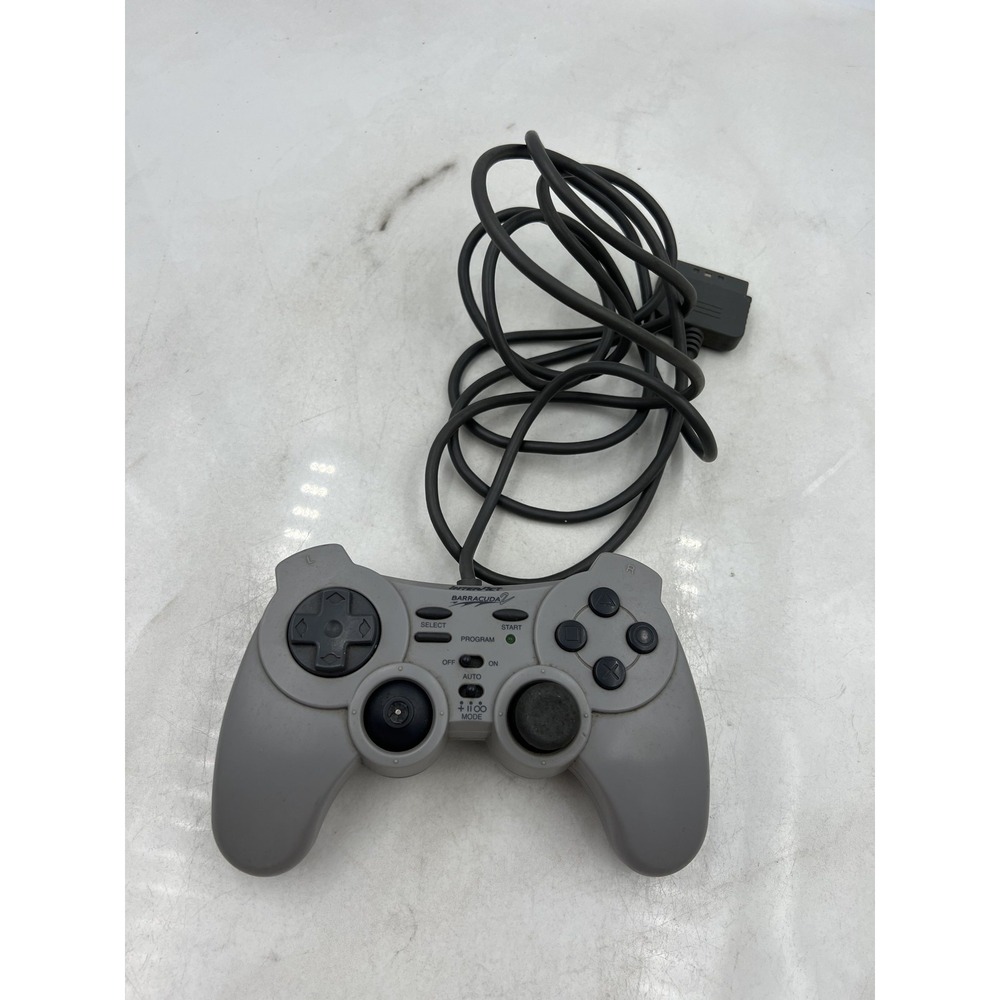 InterAct Barracuda 2 Gray Wired Controller PS1 PlayStation SV-1133